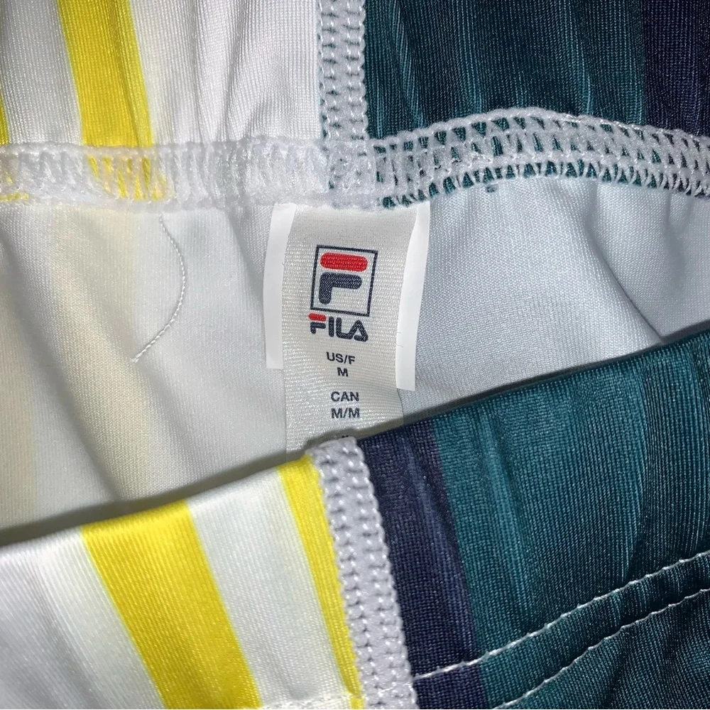 Fila UPF 50+ Yellow Racerback Tennis Dress w/ Matching Undershorts Size Medium - Picture 12 of 13